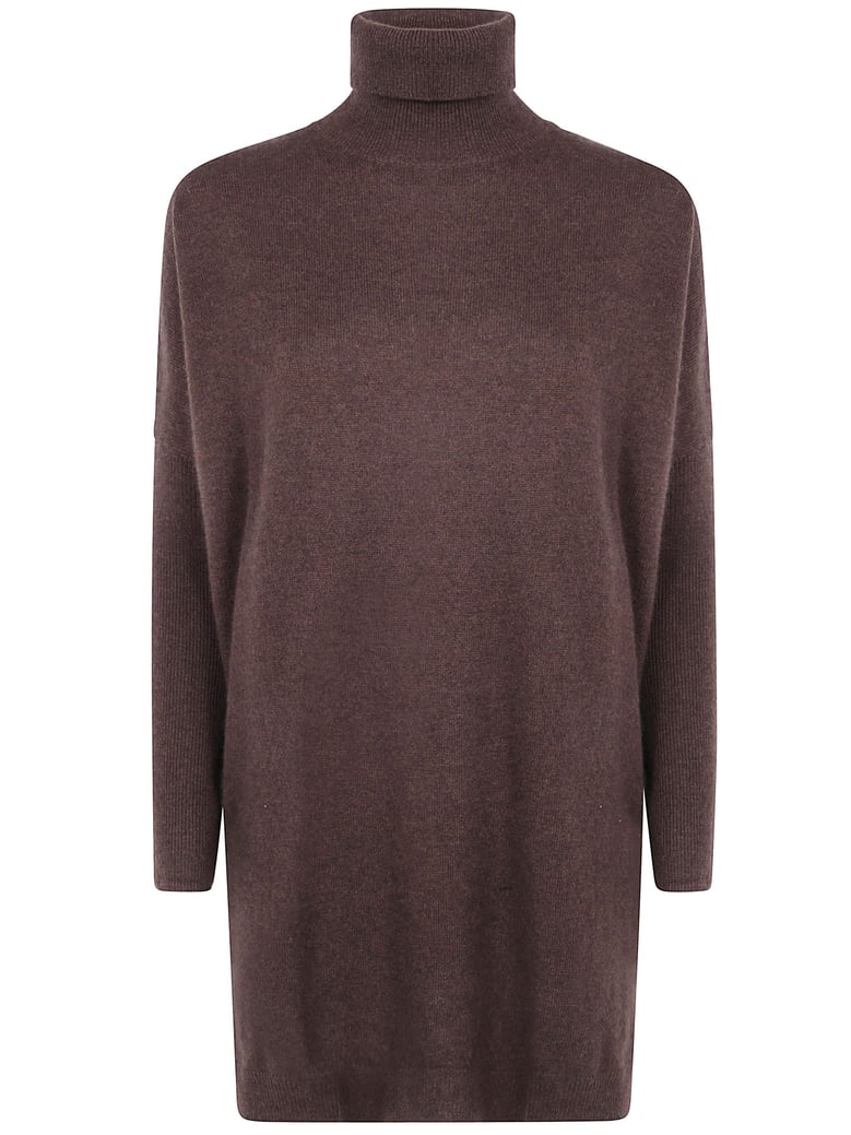 amira high neck maxi sweater by Selfnex