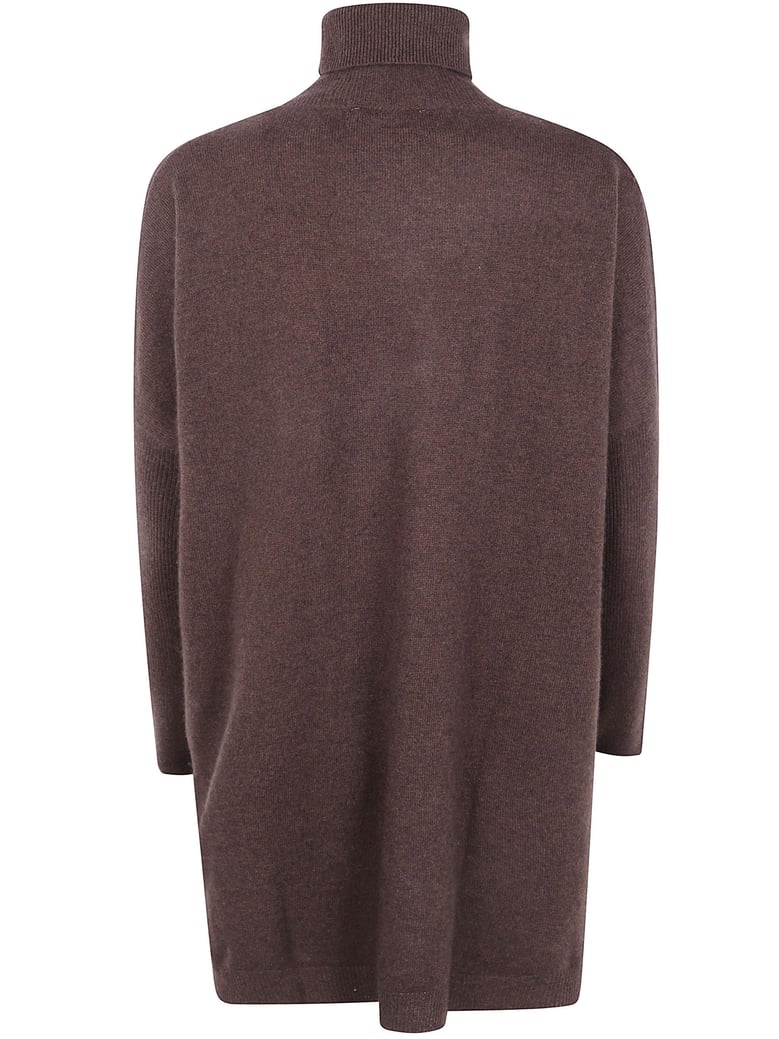 amira high neck maxi sweater by Selfnex