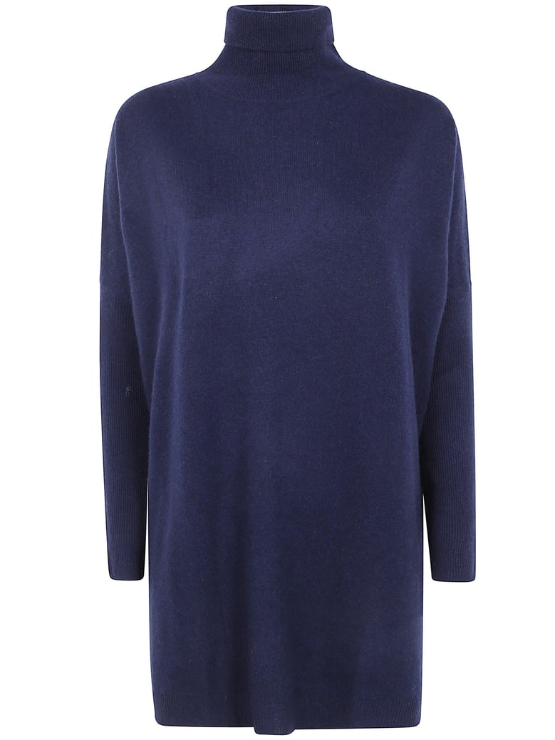 amira high neck maxi sweater by Selfnex