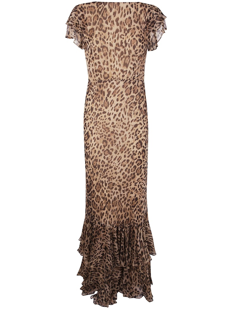 ordinia dress mila leopard brown by Selfnex