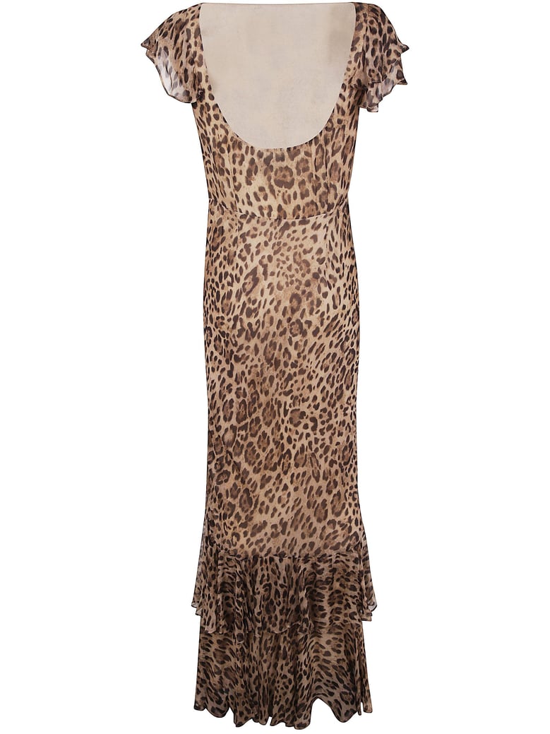 ordinia dress mila leopard brown by Selfnex