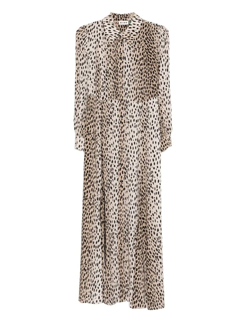 maddison dress antelope spot black by Selfnex