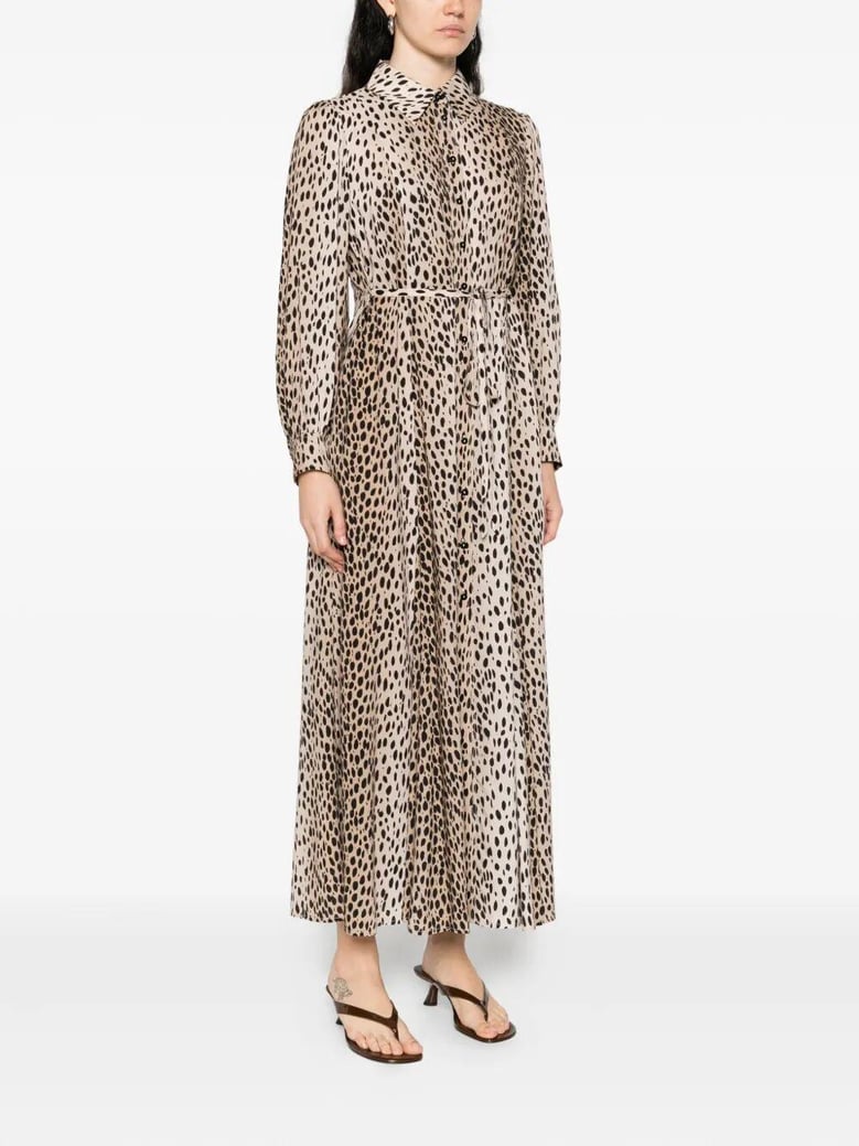 maddison dress antelope spot black by Selfnex
