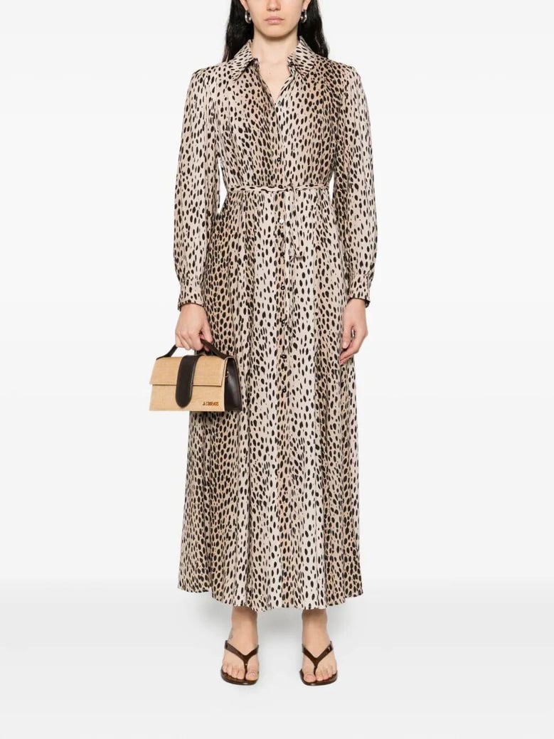 maddison dress antelope spot black by Selfnex