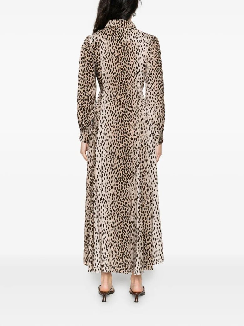 maddison dress antelope spot black by Selfnex