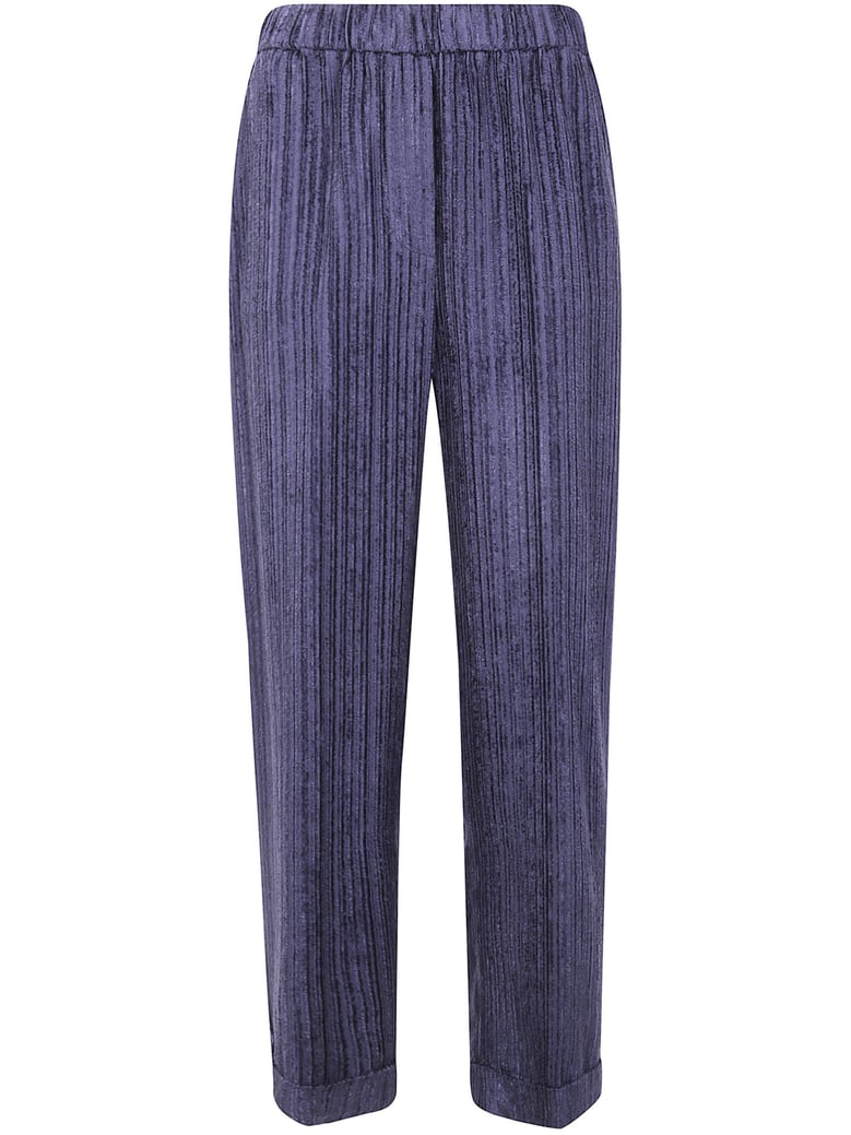 stretch waisted velvet trousers by Selfnex