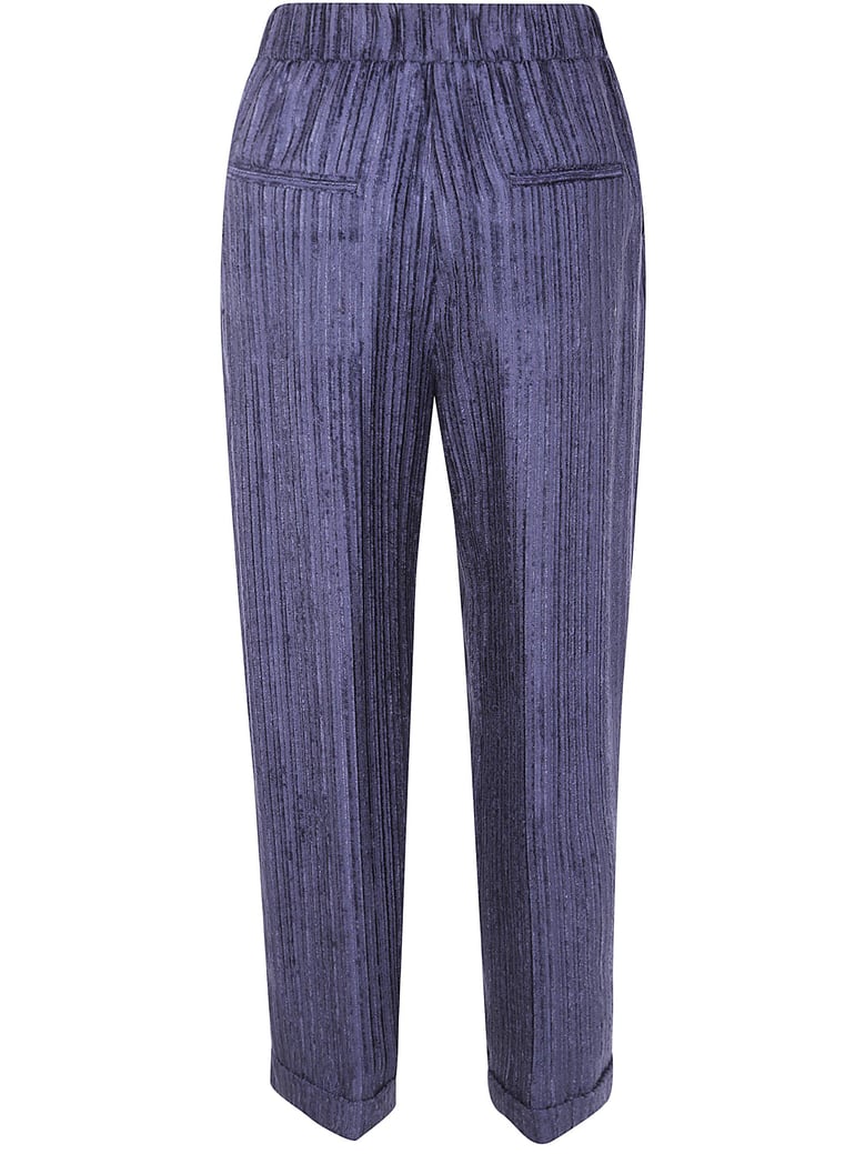 stretch waisted velvet trousers by Selfnex