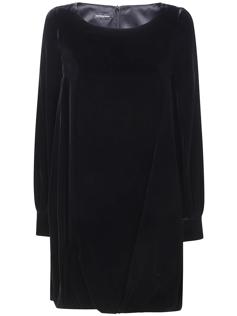 long sleeve velvet dress by Selfnex
