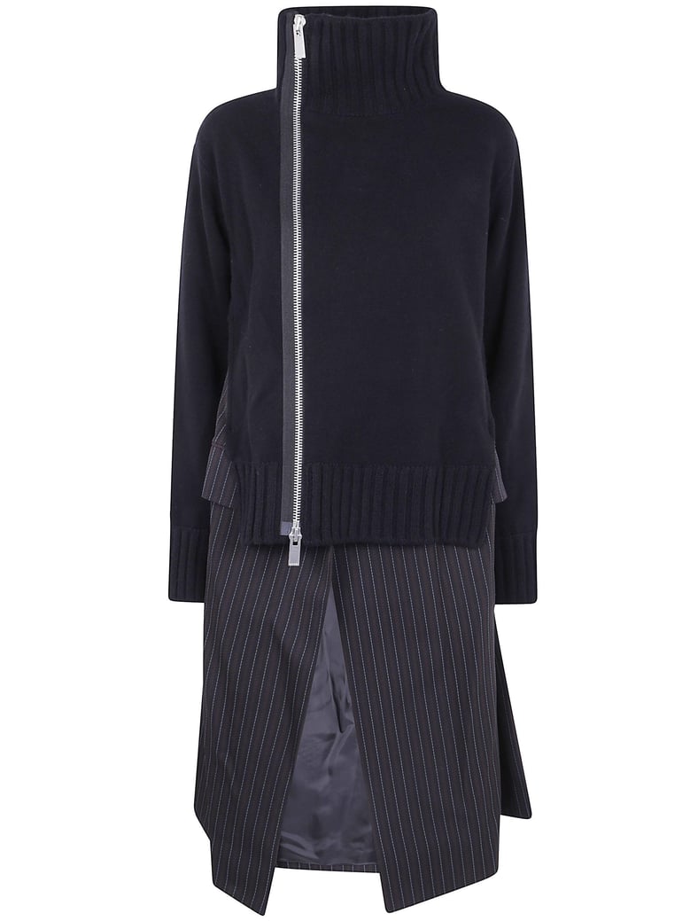 knit coat dress by Selfnex