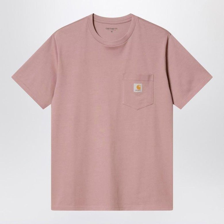 s/s pocket t-shirt glassy pink by Selfnex