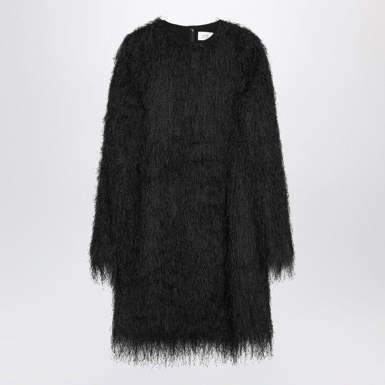 black tina fringed dress by Selfnex