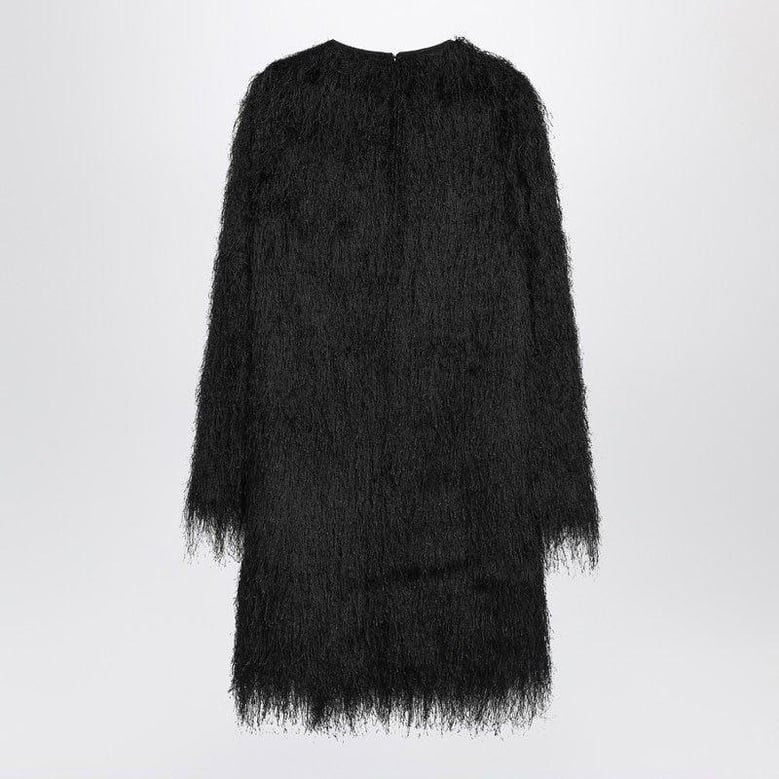 black tina fringed dress by Selfnex