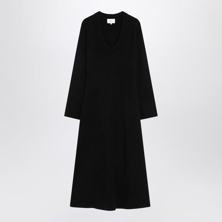 long black ari knit dress by Selfnex