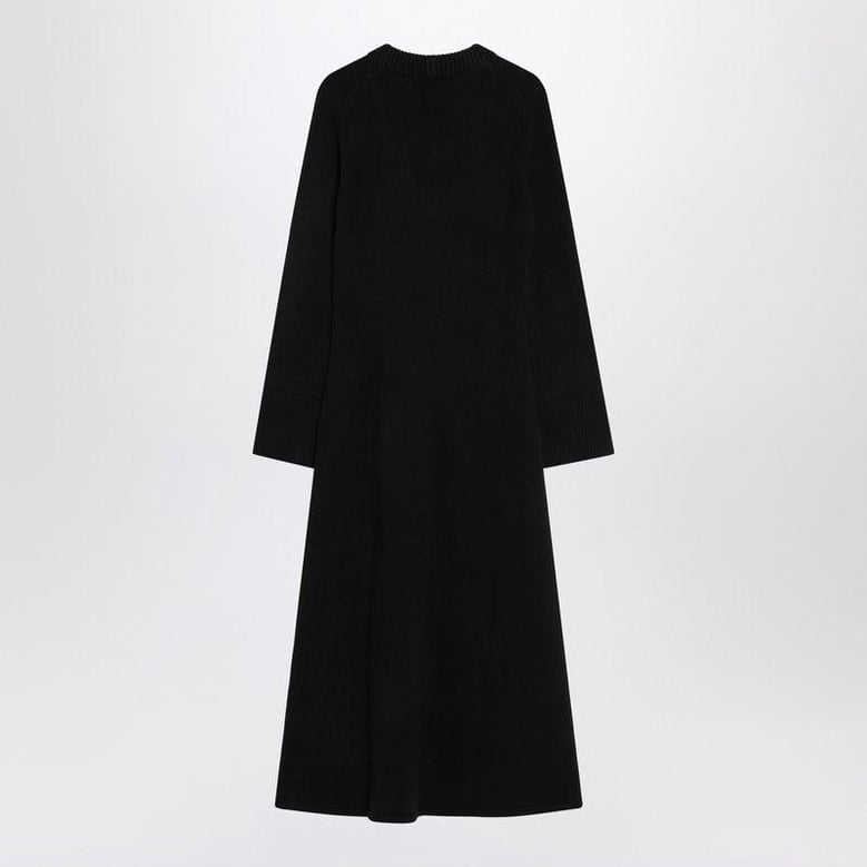 long black ari knit dress by Selfnex