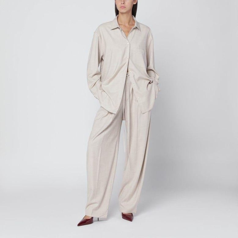 ivory wendela oversized suit by Selfnex