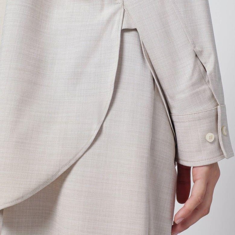 ivory wendela oversized suit by Selfnex