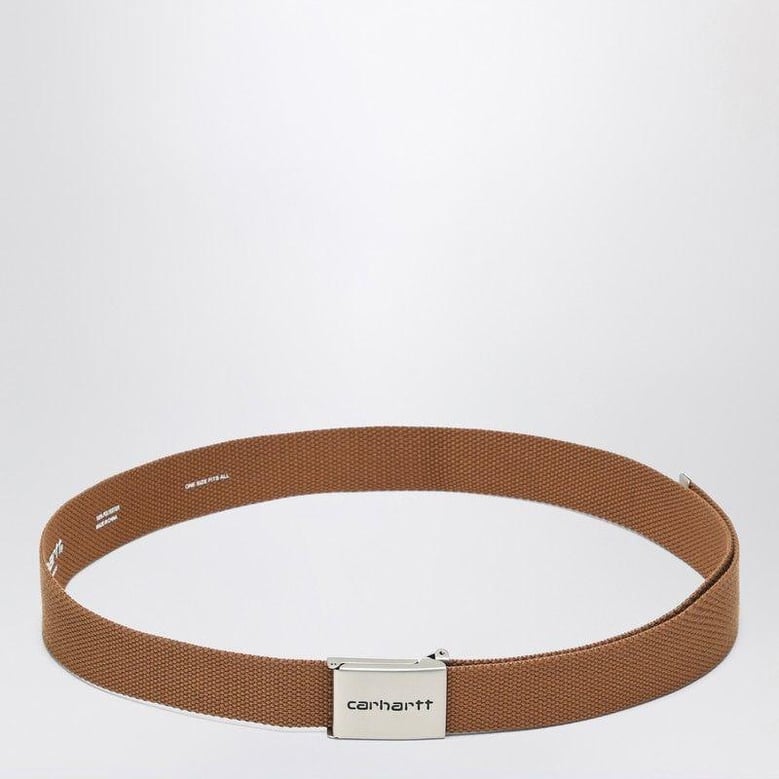 clip belt chrome brown by Selfnex