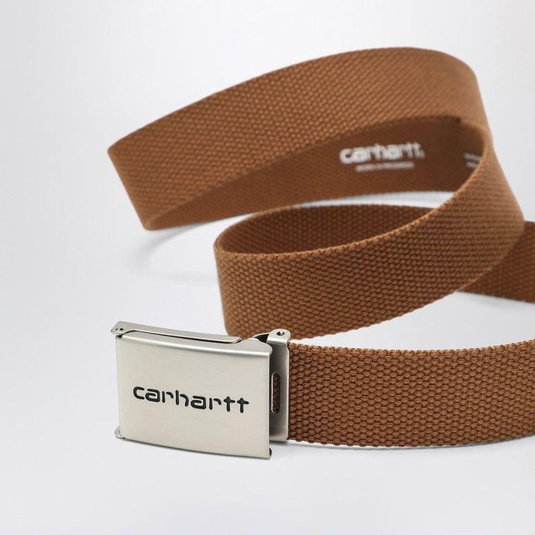 clip belt chrome brown by Selfnex