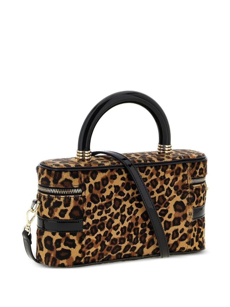 belle vivier vanity bag leopard print pony skin by Selfnex