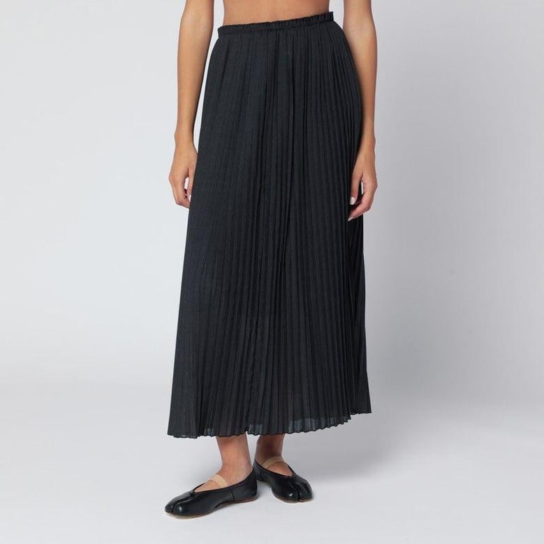 gray nadja-atelier pleated skirt by Selfnex