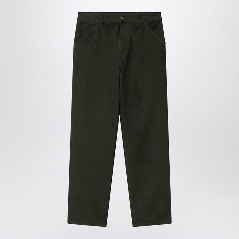 single knee pant olive in organic cotton by Selfnex