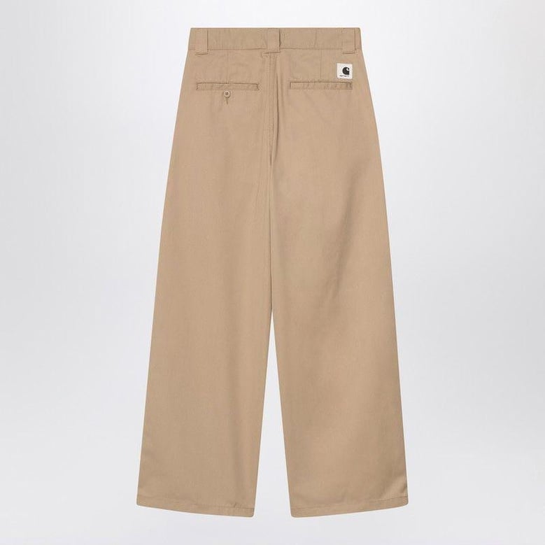 beige craft trousers by Selfnex