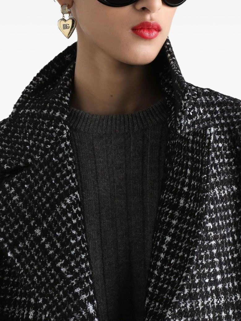 black/white houndstooth jacket by Selfnex