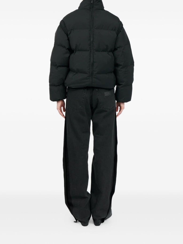 transformable padded black jacket by Selfnex