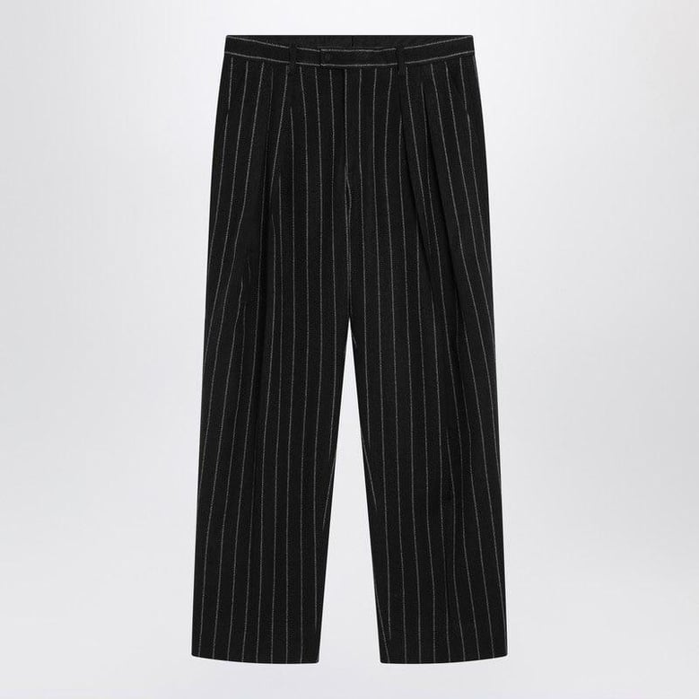 striped wool-blend trousers by Selfnex