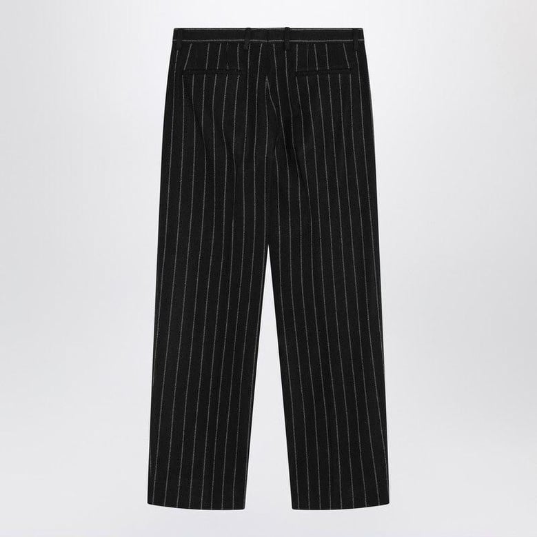 striped wool-blend trousers by Selfnex