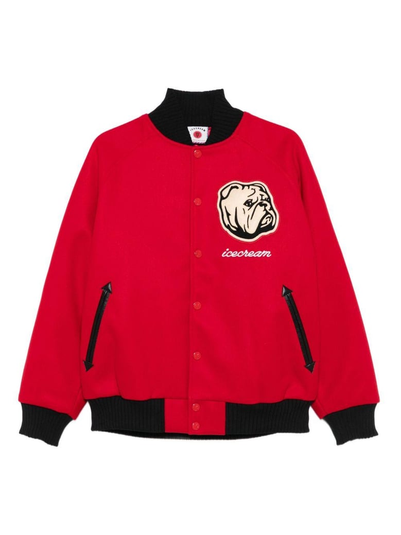 embroidered bomber jacket by Selfnex