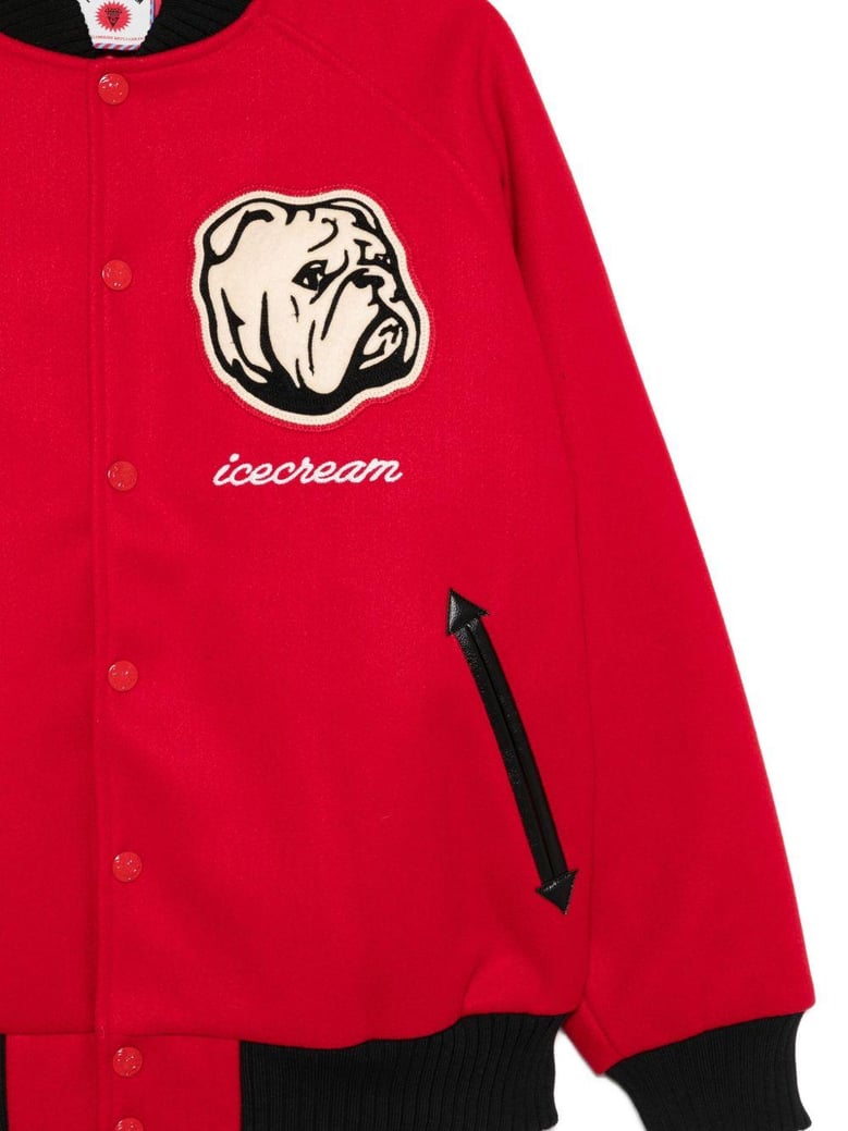 embroidered bomber jacket by Selfnex
