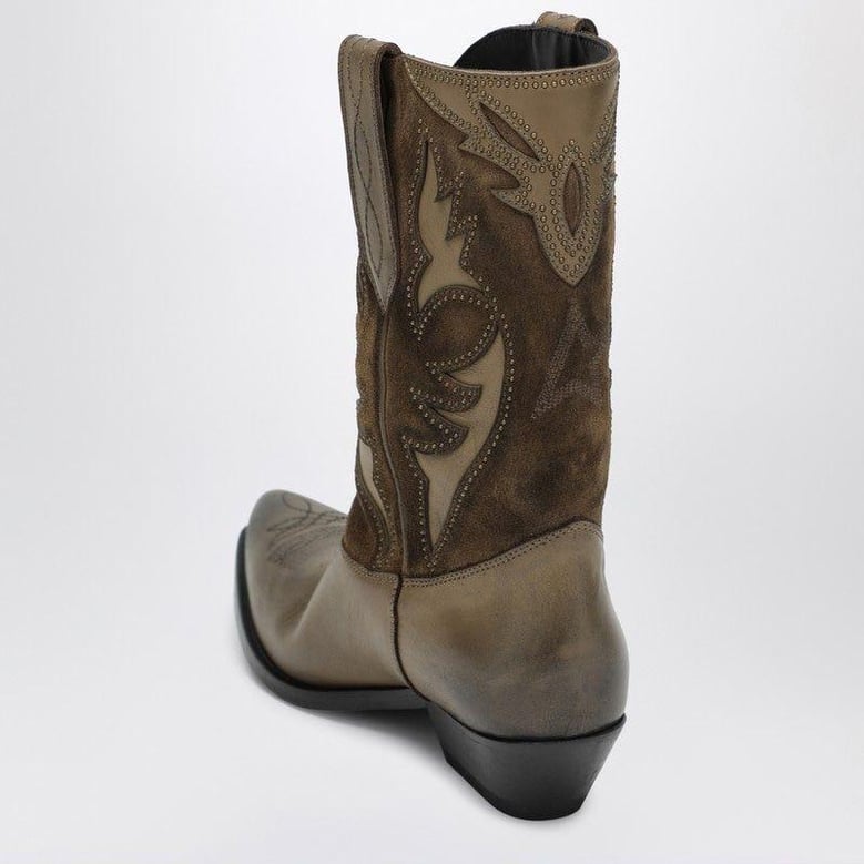 wish star low leather boots by Selfnex