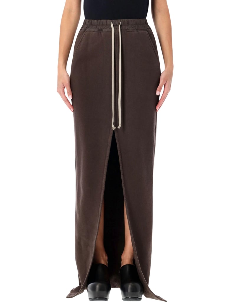 rick owens drkshdw black slit skirt by Selfnex