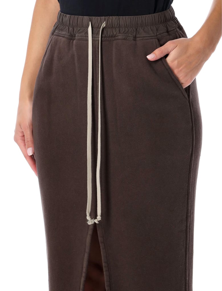 rick owens drkshdw black slit skirt by Selfnex