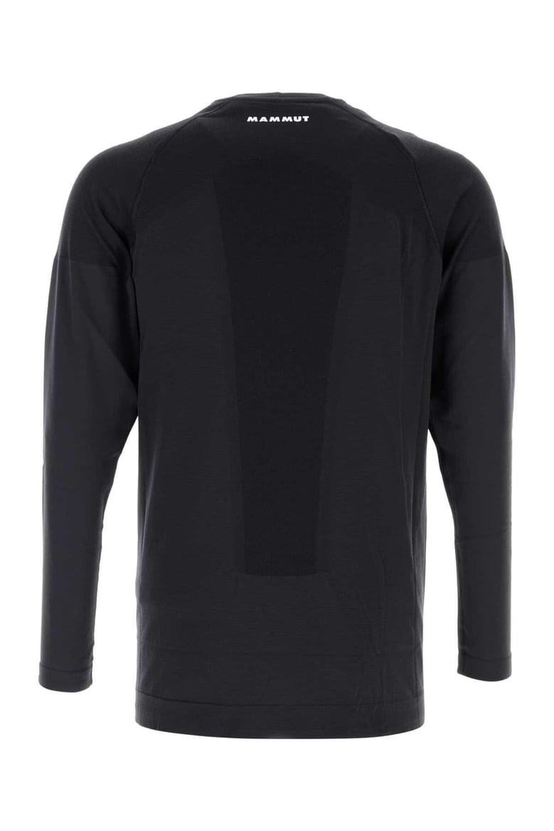 black stretch nylon blend t-shirt by Selfnex