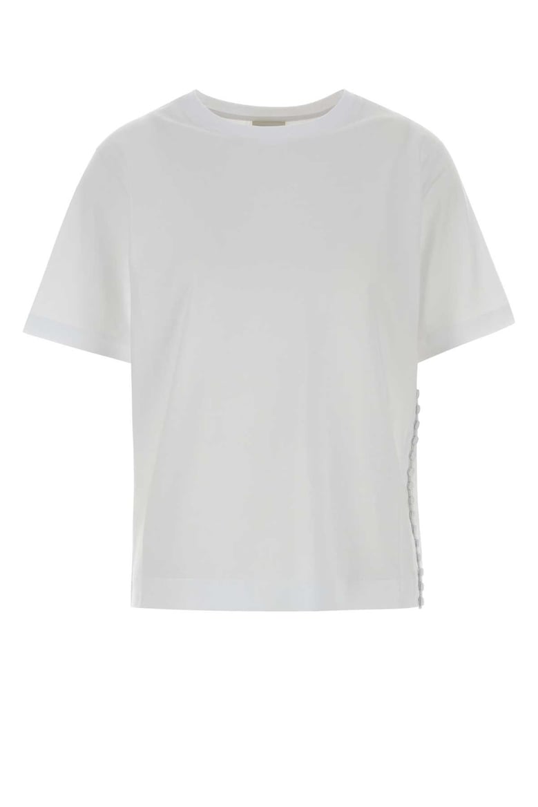 white cotton heydu t-shirt by Selfnex