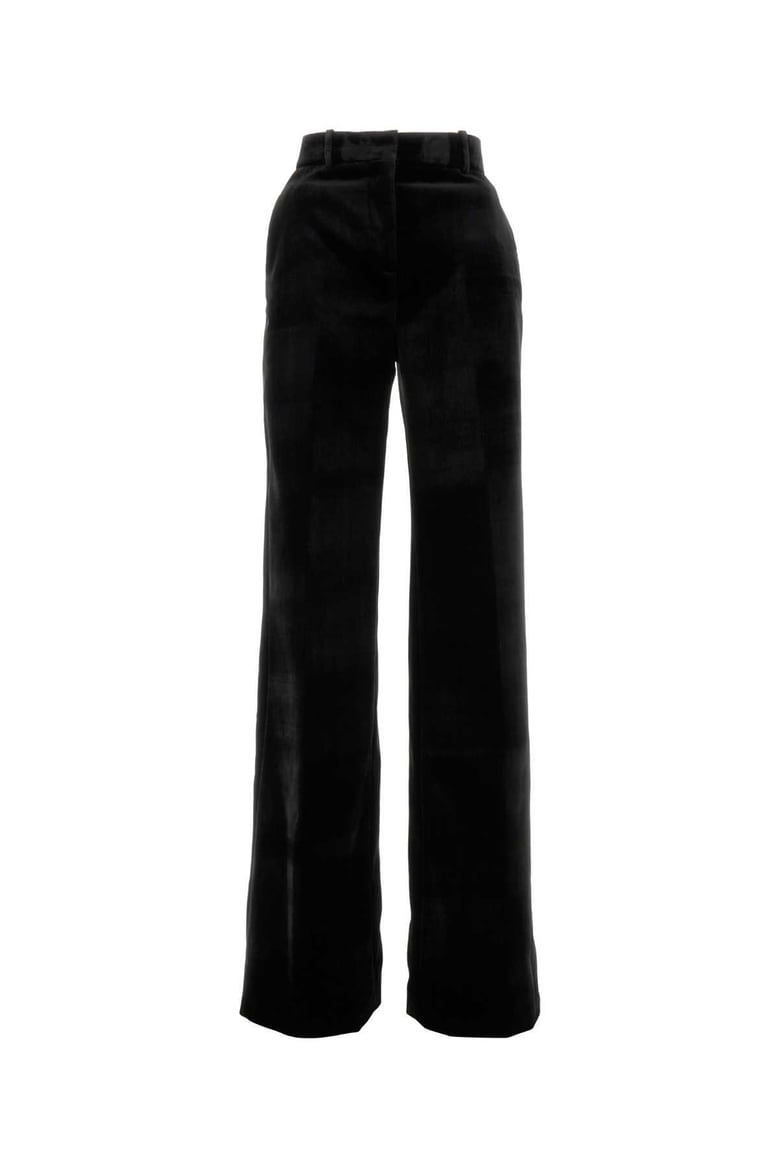 black velvet palazzo pant by Selfnex