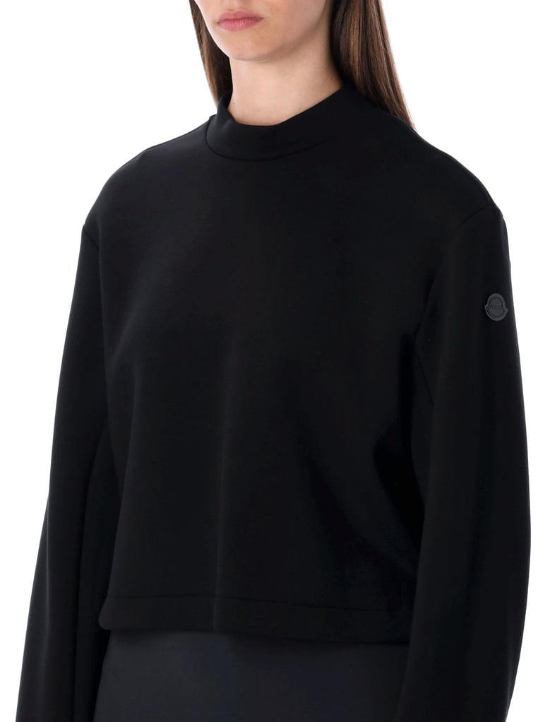 moncler x edward enninful neoprene crew neck sweatshirt by Selfnex