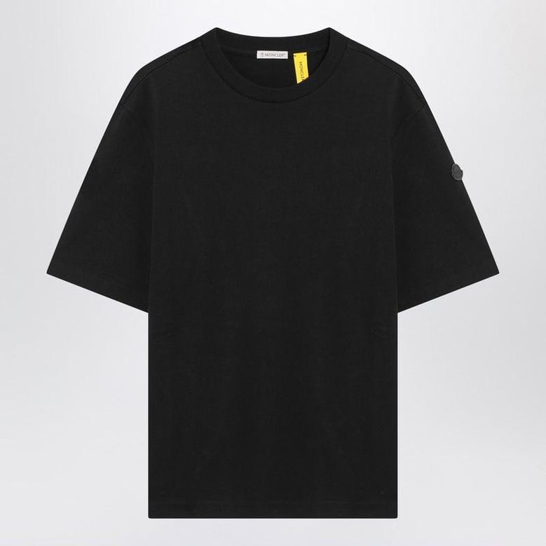 moncler x edward enninful black cotton t-shirt by Selfnex