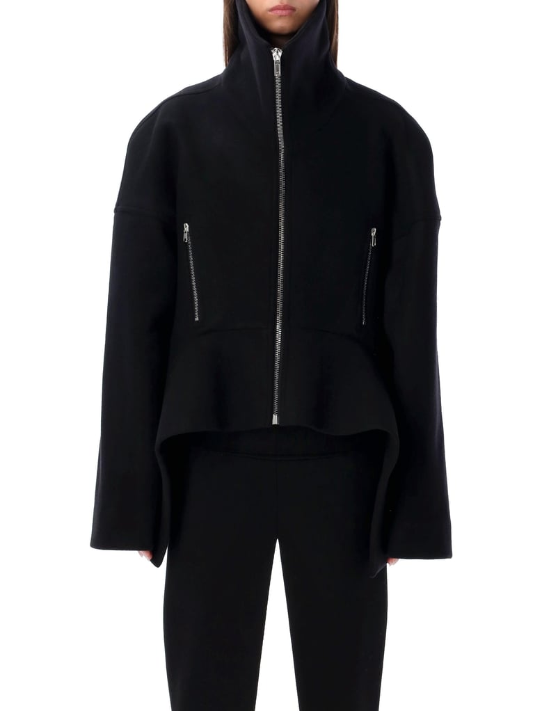 rick owens black wool draculimo structured jacket by Selfnex
