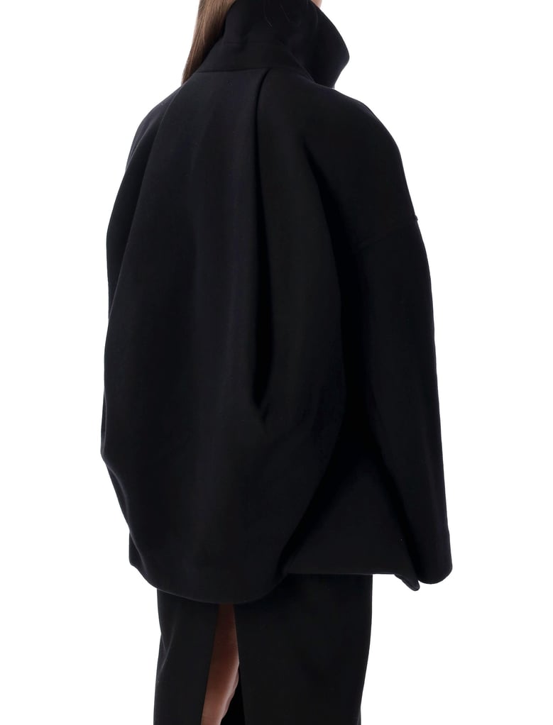 rick owens black wool draculimo structured jacket by Selfnex