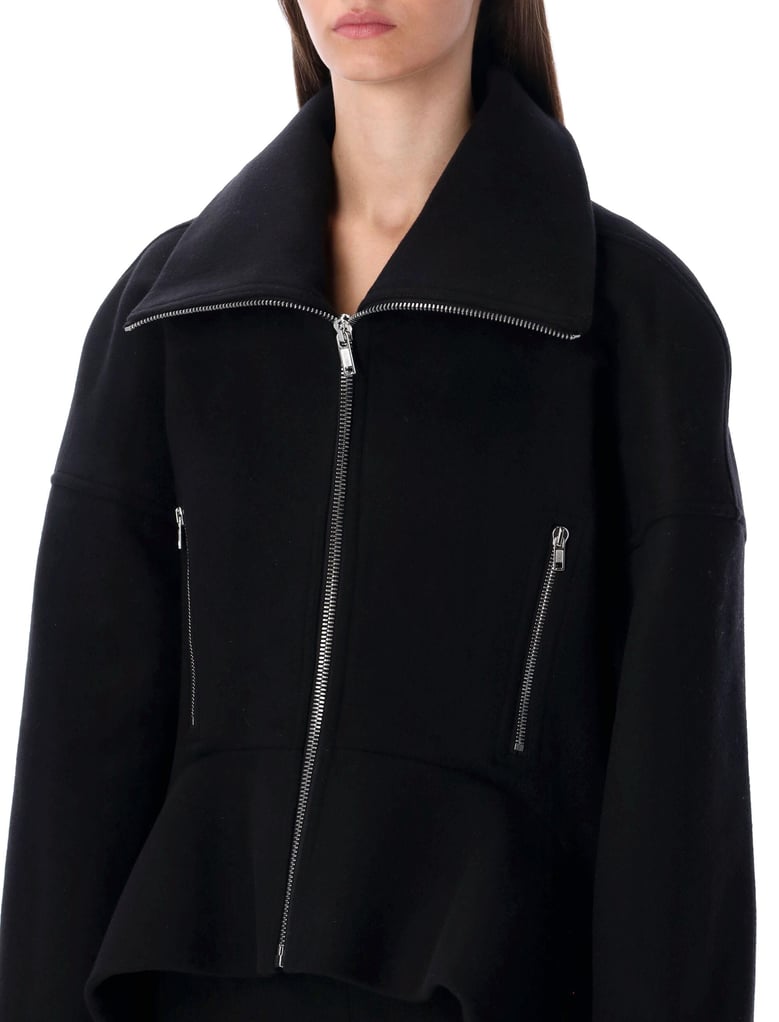 rick owens black wool draculimo structured jacket by Selfnex