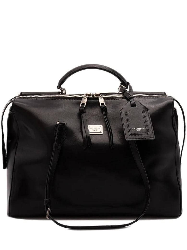 black leather vittoria handbag by Selfnex
