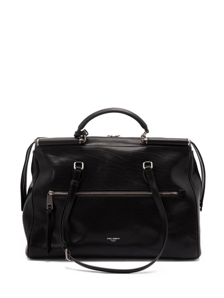 black leather vittoria handbag by Selfnex