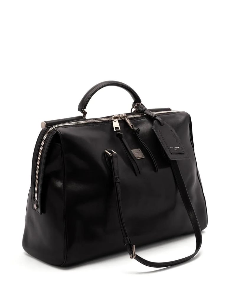 black leather vittoria handbag by Selfnex