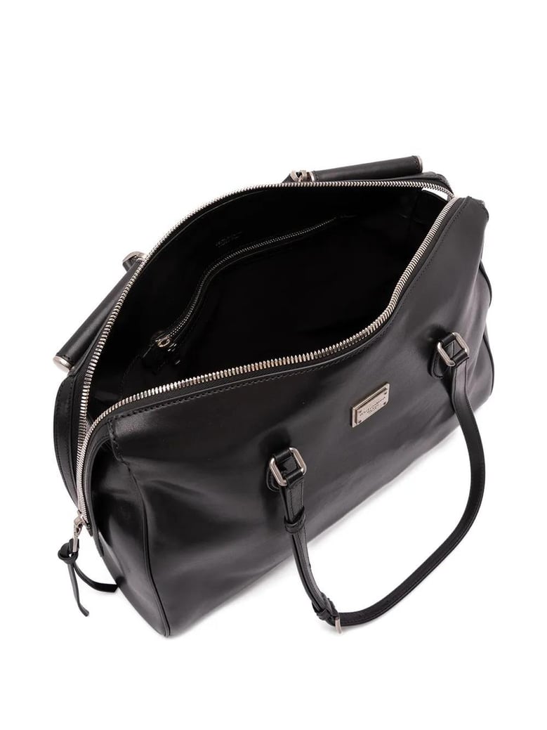 black leather vittoria handbag by Selfnex