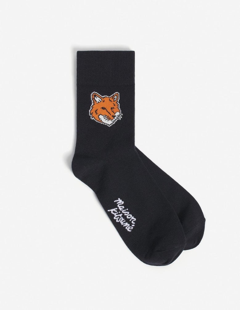natural fox head socks by Selfnex