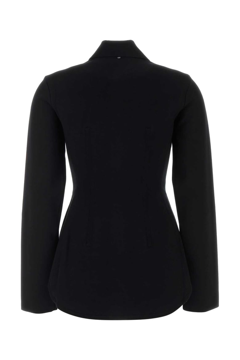 black viscose blend baffo1234 cardigan by Selfnex