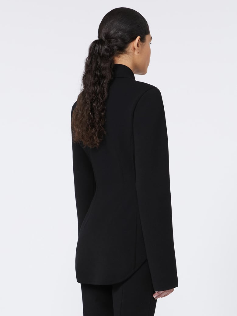 black viscose blend baffo1234 cardigan by Selfnex